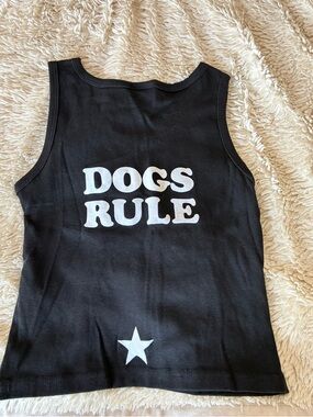 NWOT•Dogs Rule Black Dog Tank Top by My Baby Doll•Sz M